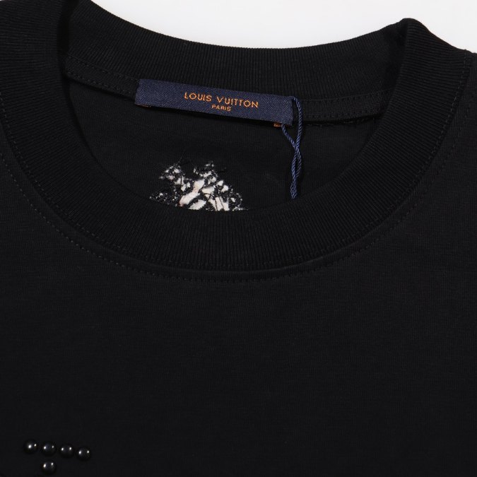 LV T-shirt Lovers All Black - Imagen 6