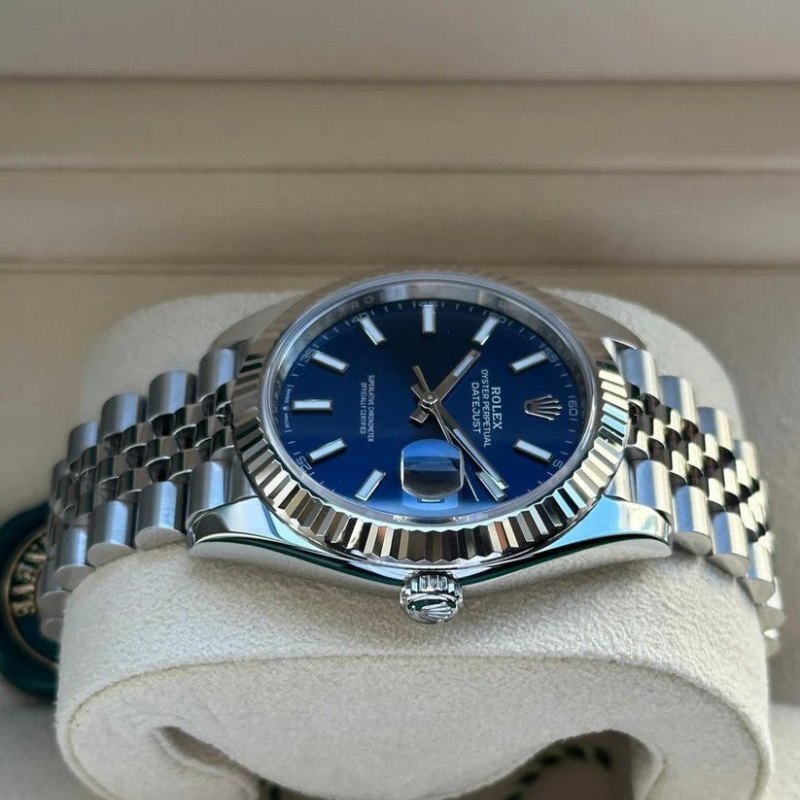 RLX Date Just Blue Stick Dial - Imagen 2