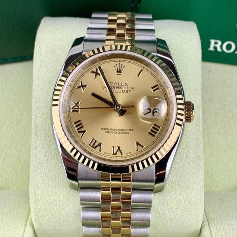 RLX Date Just Champagne Gold - Imagen 2