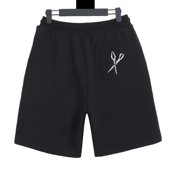 LV Shorts Black Embroidered Tools - Imagen 8