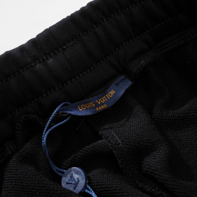 LV Shorts Black White Logo - Imagen 7