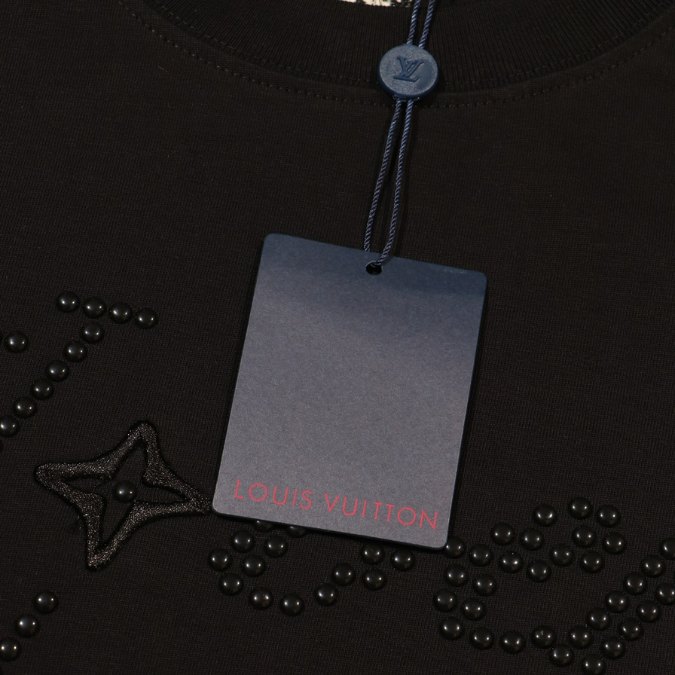 LV T-shirt Lovers All Black - Imagen 4
