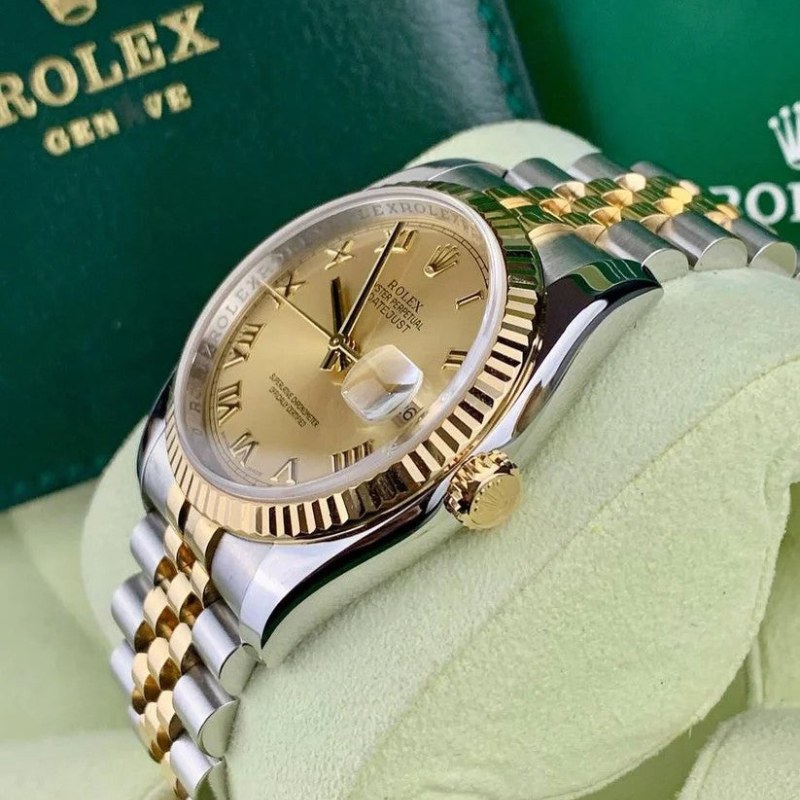 RLX Date Just Champagne Gold - Imagen 3