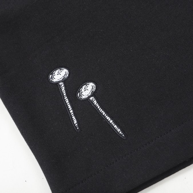 LV Shorts Black Embroidered Tools - Imagen 6