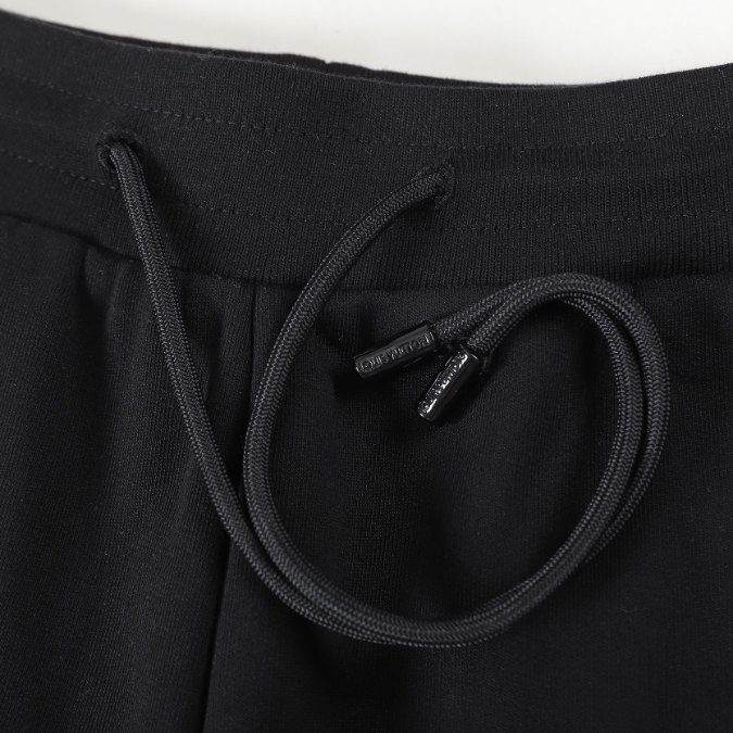 LV Shorts Black Embroidered Tools - Imagen 4