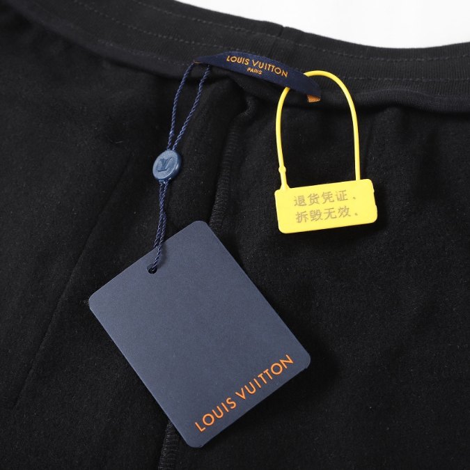LV Shorts Black Embroidered Tools - Imagen 3