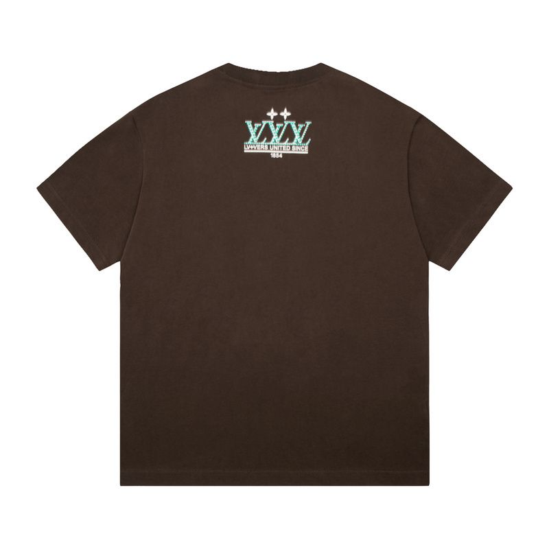 LV T-shirt Brown - Imagen 2