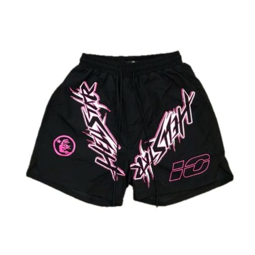 HLSTR Waxed Nylon Athletic Shorts Black