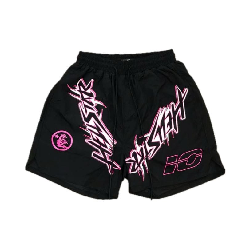 HLSTR Waxed Nylon Athletic Shorts Black