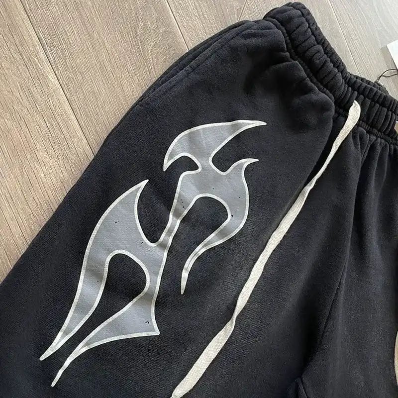 HLSTR Flame Shorts Black - Imagen 5