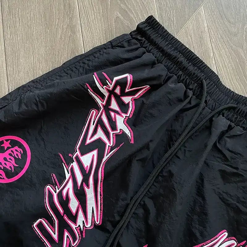 HLSTR Waxed Nylon Athletic Shorts Black - Imagen 5