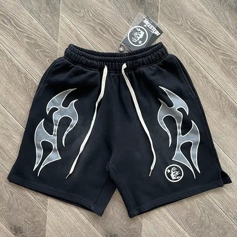 HLSTR Flame Shorts Black - Imagen 2