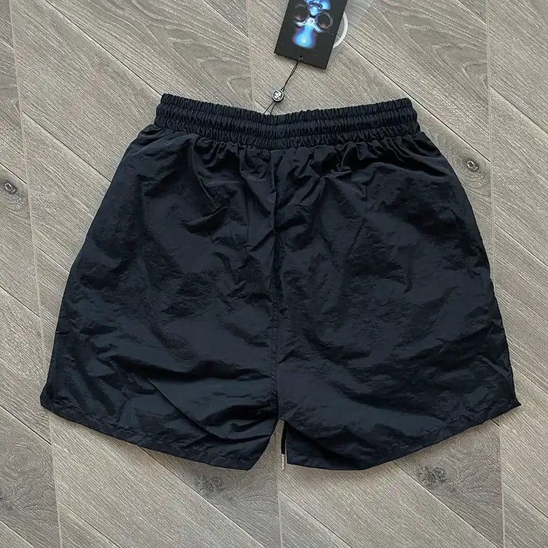 HLSTR Waxed Nylon Athletic Shorts Black - Imagen 3