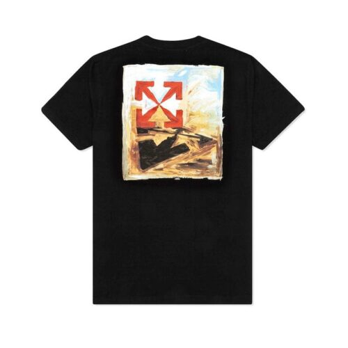 OFF-WHT T-shirt Arrow On Canvas Print