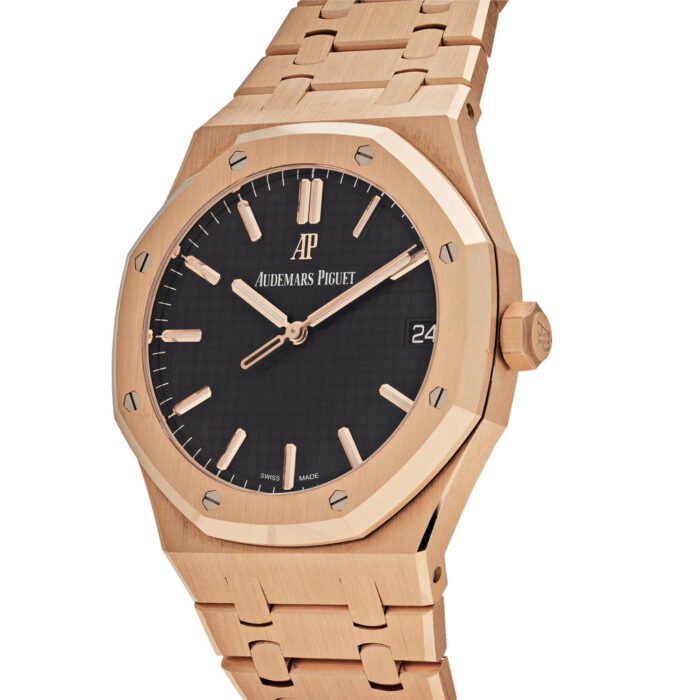 AP Royal Oak 15500OR.OO.1220OR.01 Selfwinding Rose Gold Black Dial - Imagen 5