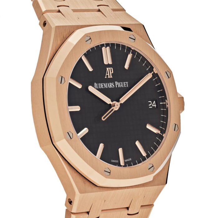 AP Royal Oak 15500OR.OO.1220OR.01 Selfwinding Rose Gold Black Dial - Imagen 6