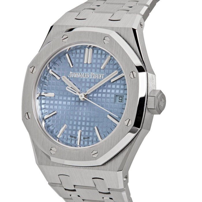 AP Royal Oak 15550ST.OO.1356ST.08 Steel Ice Blue Dial - Imagen 2