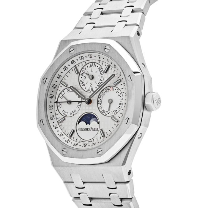 AP Royal Oak Perpetual Calendar 26574ST.OO.1220ST.01 Steel White Dial - Imagen 3