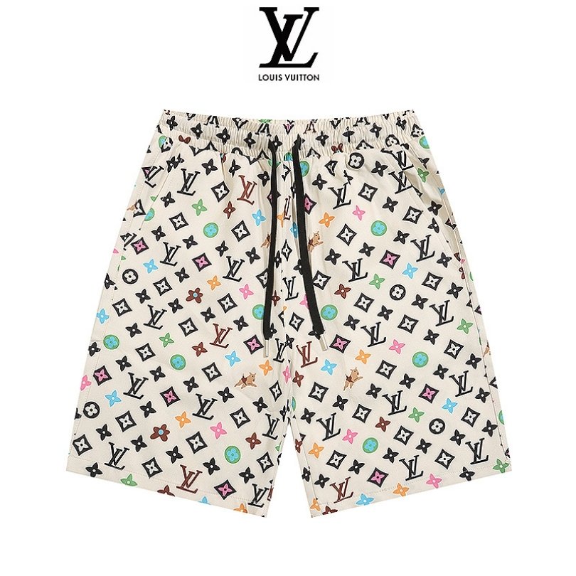 LV Shorts Multicolor Monogram Print