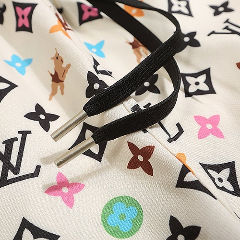 LV Shorts Multicolor Monogram Print - Imagen 4