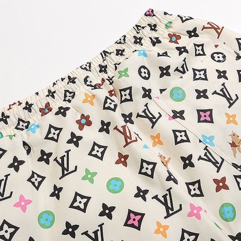 LV Shorts Multicolor Monogram Print - Imagen 6