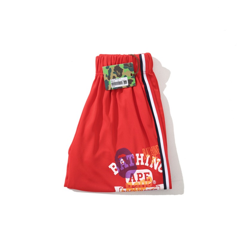 BP Shorts Busy Works Striped Trim Red - Imagen 5