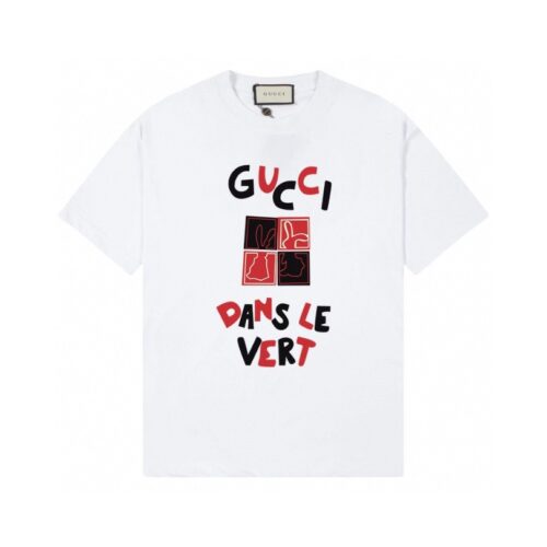 GG T-shirt Dans Le Vert White