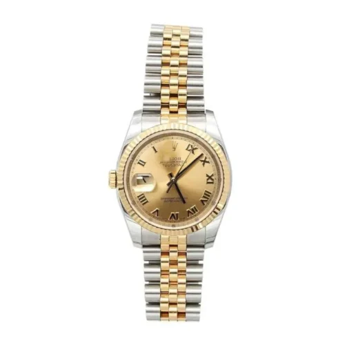 Rolex Date Just Champagne Gold RLX016
