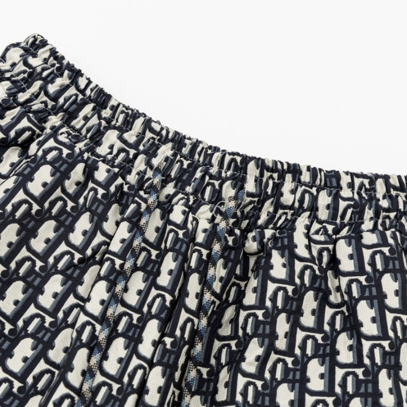 CD Shorts Monogram Navy Side Stripes - Imagen 8