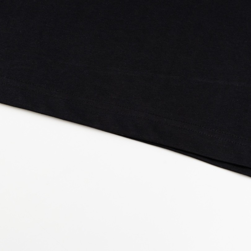 CD T-shirt Black Distressed Logo Couture - Imagen 6